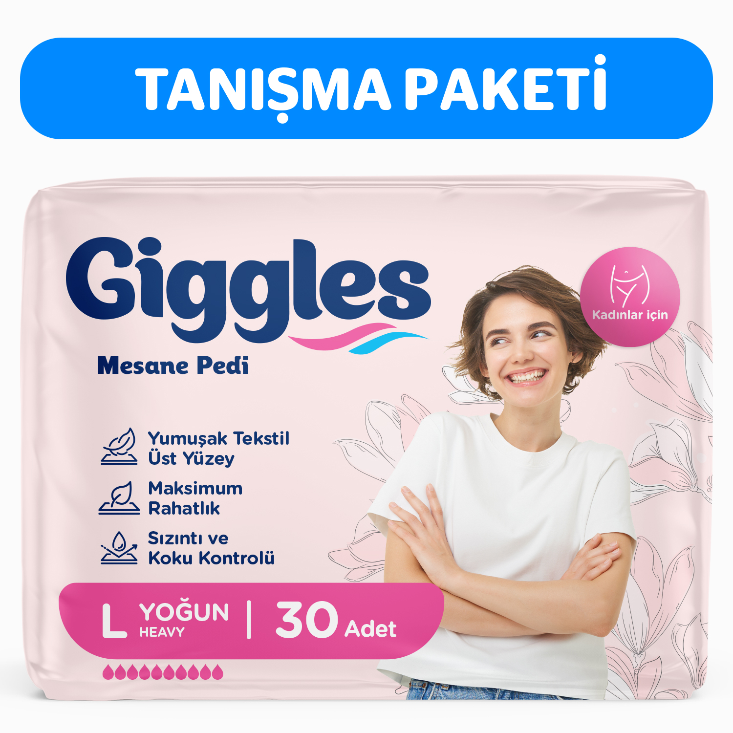 Giggles Kadın Mesane Pedi Large(Yoğun) 30 Adet